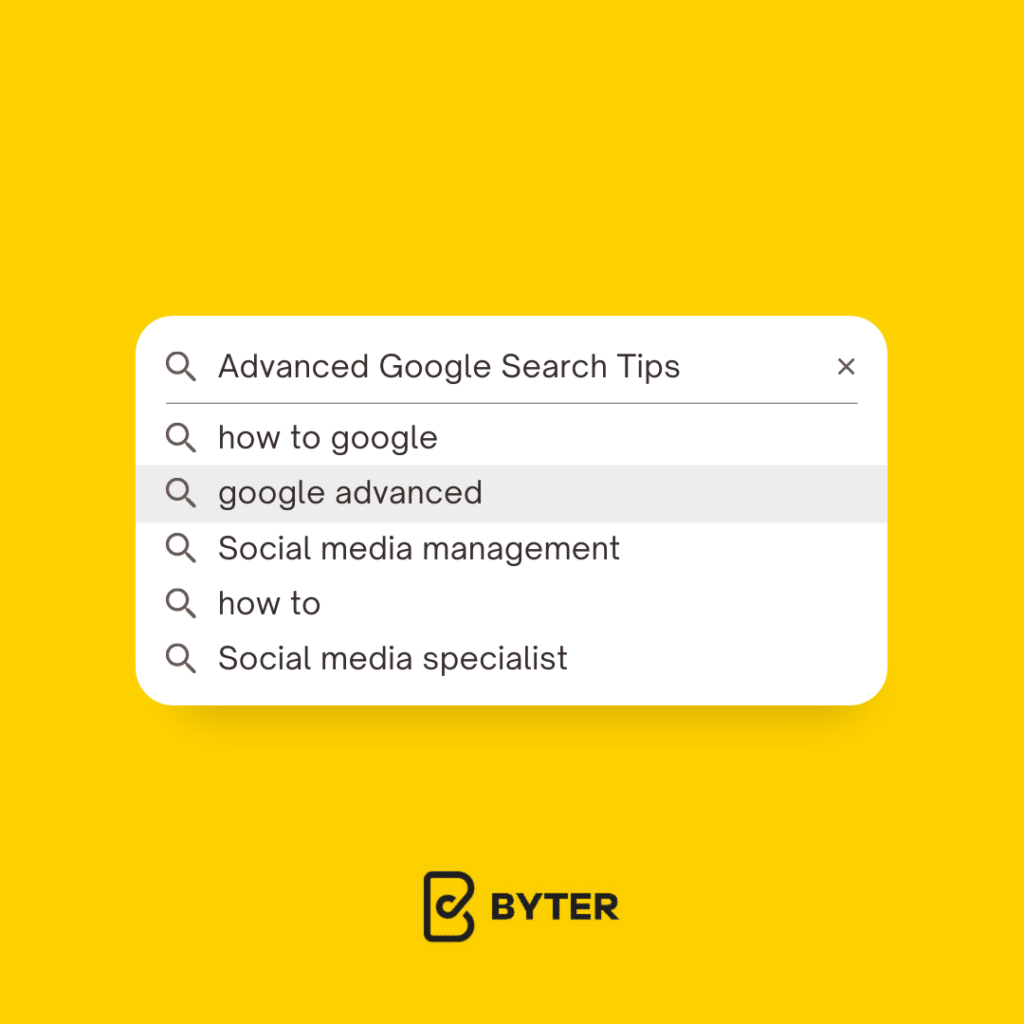 advanced google search tips
