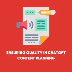 ChatGPT Content Planning